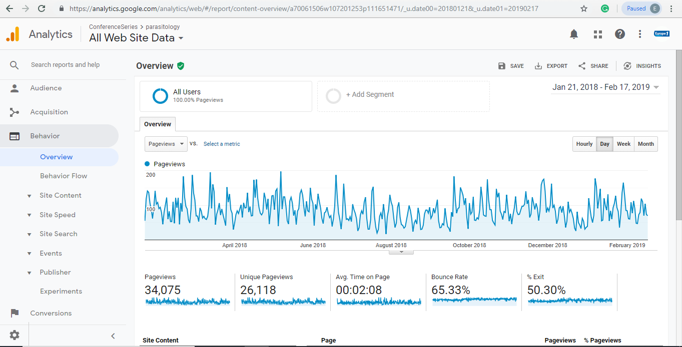 Visitor Analysis Report